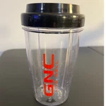 Gnc Live Well 20OZ Protein Shaker Bottle With Lid Straw. Fixed Price $16.99.