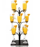 Ksestor Drink Stand Holds 12 Glasses Cocktail Tree Tower Mimosa Bar .... Fixed Price $65.85.