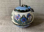 Handmade Studio Art Pottery Trinket Box Painted Signed Renee, Monterey. Fixed Price $14.95.