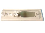Wedding Cake Server 11" Stainless Steel Clear Acrylic Handle White Bow Target. Fixed Price $7.25.
