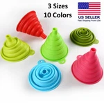 Foldable Funnel Silicone Rubber Collapsible Water Bottle Liquid Oil Transfer New. Fixed Price $8.99.