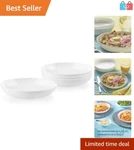 Classic 30-OZ Glass Bowls Set Dishwasher And Microwave Safe For Home Dining. Fixed Price $43.19.
