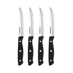 Farberware Stamped Triple Rivet Steak Knife Set, 4-PIECE (black). Fixed Price $11.99.