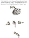 Pop Kitchen & Bath Depot Rainfall Shower Faucet Set, Brand New, Box. Fixed Price $82.50.