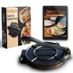 Tortillada Press Quesadilla/roti Maker 10 Inch Pre-seasoned Cast.... Fixed Price $67.73.