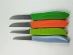 Stainless Paring Knives 4 Pieces Various Color Handles. Fixed Price $22.24.
