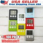 Lcd Digital Kitchen Cooking Timer Count-down Up Clock Loud Alarm Magnetic Lot. Fixed Price $121.88.