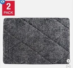 Eurow Floor Mat Gray 2-PACK Microfiber Trek N' Clean Non-skid (30 X 40 In). Fixed Price $62.99.