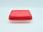 Vintage Red Tupperware Meat Marinade Jr. Container Season Serve 1518 1519. Fixed Price $29.99.