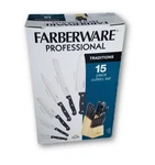 Farberware 15-PC Professional Traditions Stainless Steel Cutlery Knife Set New!. Fixed Price $59.95.