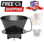 Pour-over Coffee Brewing Filter Cone, Number 4-SIZE, Black, Brews 8 To 12-CUPS. Fixed Price $24.99.