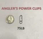 Anglers Power Clips Paperclip Fishing Lure Fast Snap 25 Bulk Pack 75LB Usa. Fixed Price $9.99.