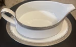 Noritake Legendary Crestwood Platinum Gravy Boat With Stand. New Tags!. Fixed Price $59.99.