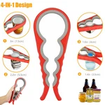 4 In 1 Quick Jar Rubber Opener Lid Bottle Cap Grip Twister Remover Kitchen Tool. Fixed Price $7.98.