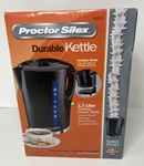 Proctor Silex 1.7L Cordless Electric Kettle Boiler & Heater Black -model 41002. Fixed Price $12.99.