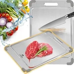 Titanium Cutting Board With Grooves, Update Double Side. Fixed Price $34.56.