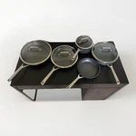 Ninja Foodi Neverstick Premium 9-PIECE Hard Anodized Pan Set With Lids. Fixed Price $99.00.