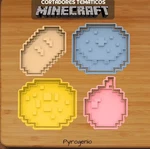 3D Printed Minecraft Food Cookie Cutter 4-PIECE Set Baking Mold Gift. Fixed Price $25.00.