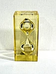 Rare Lucite Plastic Hourglass Sand Timer Mcm Art Deco. Fixed Price $55.00.