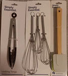 New Simply Essential Cooking Utensils Set 8 Whisks Spatulas Kitchen Wedding Gift. Fixed Price $15.00.