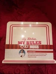 Cake Boss Countertop Accessories - Metal Cookbook Stand, "devoted 59492. Fixed Price $29.99.