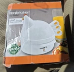 New Mavericks Henrietta Egg Cooker Hard Or Soft Boiled Chirps When Cooked. Fixed Price $44.99.