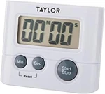 Taylor Digital Timer With 99 Minute 59 Second Display, Easy To Use, White Compac. Fixed Price $7.99.
