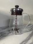 Bodum Chocolatier Hot Chocolate Froth Mixer Glass Pitcher Pot 34OZ. Fixed Price $24.99.