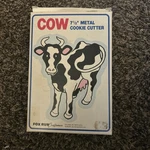 Vintage Fox Run Cow Cookie Cutter 7.5 Metal #3612 W/ Original Box Usa. Fixed Price $5.99.