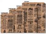 Newsprint Kraft Design Flat Paper Merchandise Bags Choose Size & Package Amount. Fixed Price $329.95.