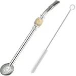 Reusable Bombilla Yerba Mate Straw Stainless Steel Removable Spoon Style Filter. Fixed Price $14.95.