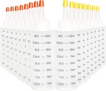 Set Of 16 Plastic Squeeze Condiment Bottles With Tip Cap, Hdpe. Fixed Price $10.49.