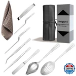 Bonigour Chef Plating Tools Set, 9-PIECE Culinary Garnish Kit, Stainless Steel. Fixed Price $76.25.