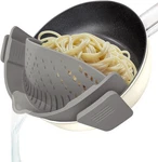 Silicone Clip Pot Strainer Pasta Colander Kitchen Food Drainer Bpa Free. Fixed Price $13.99.
