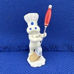 Pillsbury Doughboy Clean Sweep Danbury Mint Collector Figurine Brush Baking 2002. Fixed Price $20.00.