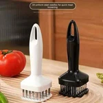 Meat Tenderizer White Kitchen Tool With 24 Stainless Steel Needle Blades Utensil. Fixed Price $8.50.