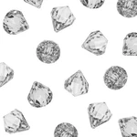 Super Z Outlet Acrylic Clear Ice Rock Diamond Crystals 1" W X H,. Fixed Price $11.88.