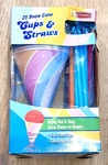 Cups & Straws Set 25 - 6OZ Waxed Paper Snow Cone Plastic Scoop. Fixed Price $14.49.
