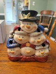 Snowmen Christmas Tealight Holder 8" Tall Tii Collections. Fixed Price $11.99.