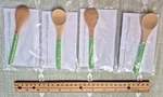 Nip Lot Of 4 Pampered Chef Bamboo Snowflake Petite Spoons Green 1225. Fixed Price $23.00.