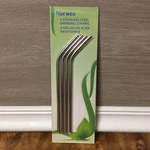 Norwex Stainless Steel Straws New Eco-friendly Reusable Dishwasher Safe. Fixed Price $12.99.