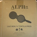 Tortilla Press And Pataconera 7.5 Inch Cast Iron Heavy Gauge Flour Corn. Fixed Price $28.34.