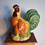 Colorful Ceramic Rooster Twine / String Holder Dispenser Figurine Kitchen Tool. Fixed Price $27.00.