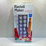 Villaware Ravioli Maker Model 5400-01 Makes 12 Large Square Homemade Nib. Fixed Price $12.99.
