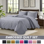 Lightweight Summer Bedspread Sets Soft Reversible Quilt Bedding Twin Queen King. Fixed Price $30.99.