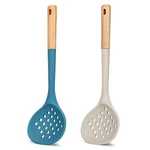 Kitchen Ladle Strainer, Large Slotted Spoon With High Heat Resistant Bpa Free.... Fixed Price $24.44.