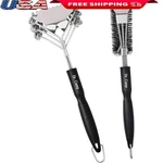 2 Pcs Stainless Steel Grill Brushes Bbq Cleaning Tools Ergonomic Non-slip Handle. Fixed Price $19.81.