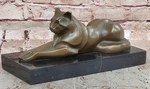 Signed Original Milo Modernist Cat Bronze Sculpture Cubist Design Artwork. Fixed Price $224.50.