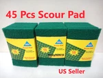 Lot 45 Pcs Scouring Pads Medium Duty Home Kitchen Auto Scrub Cleaning. Fixed Price $13.91.