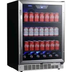 Edgestar CBR1502SG 24"W Front Vent 142-CAN Beverage Cooler Fridge W/tinted Door. Fixed Price $749.97.
